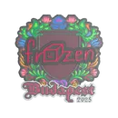 Sticker | frozen (Embroidered) | Budapest 2025 image