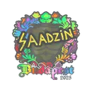 Sticker | saadzin (Holo) | Budapest 2025 image