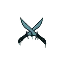 Sealed Graffiti | X-Knives (Wire Blue) image