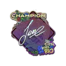 Sticker | Jame (Glitter, Champion) | Rio 2022 image