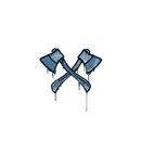 Sealed Graffiti | X-Axes (Monarch Blue) image